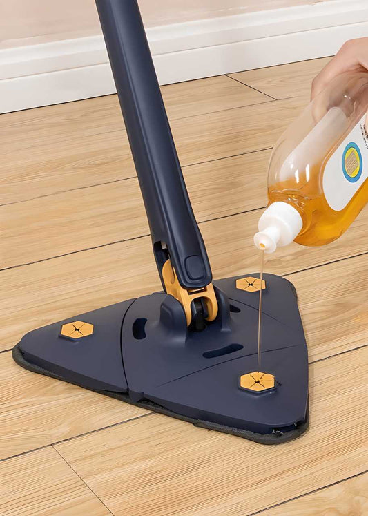 360° Blue Squeezing Triangular Easy Cleaning Mop — product image 1