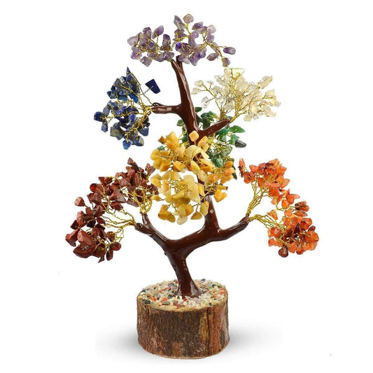 7 Chakra Natural Gemstone Crystal Tree — product image 1