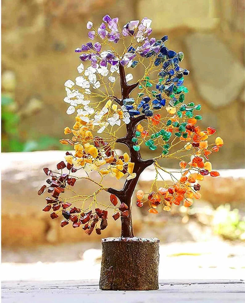 7 Chakra Natural Gemstone Crystal Tree — product image 9
