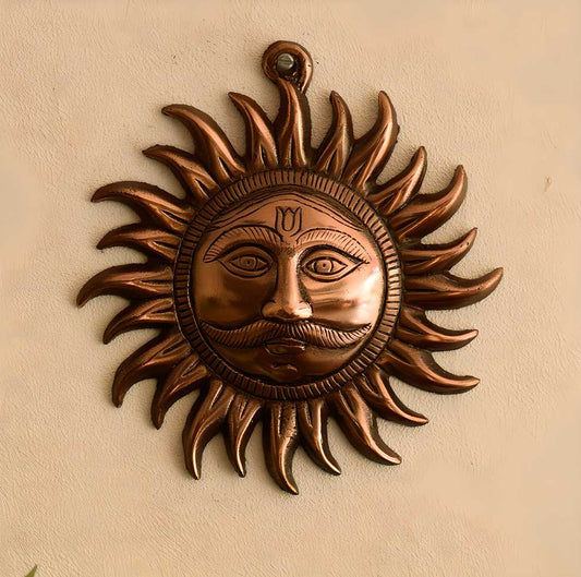eCraftIndia Metal Wall Hanging of Sun — product image