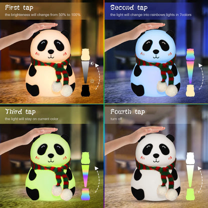 Cute Panda Silicon Night Light — product image 4