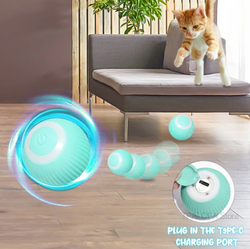 Automatic Smart Teasing Pet Ball, Smart Self Teasing Rolling Pet Ball — product image 3