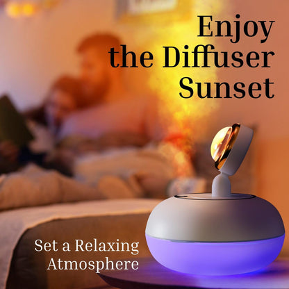 Aromatherapy 360° Rotatable Sunset Projector Lamp Humidifier — product image 3