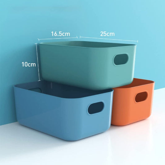 Atcan Multipurpose Storage Box Bins - Set of 3 (Orange, Green, Blue) — product image 1