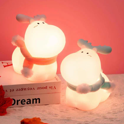 Cute Kawaii Portable Christmas Reindeer LED Night Lamp — product image 5