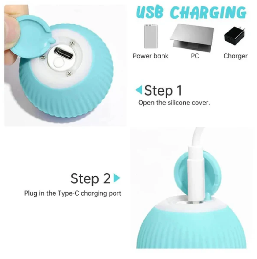 Automatic Smart Teasing Pet Ball, Smart Self Teasing Rolling Pet Ball — product image 5