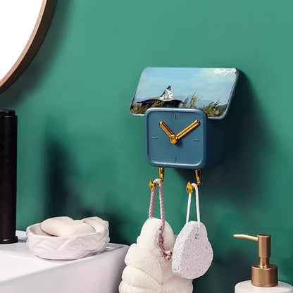 Clock Shaped Wall Mounted Storage Box — product image 3